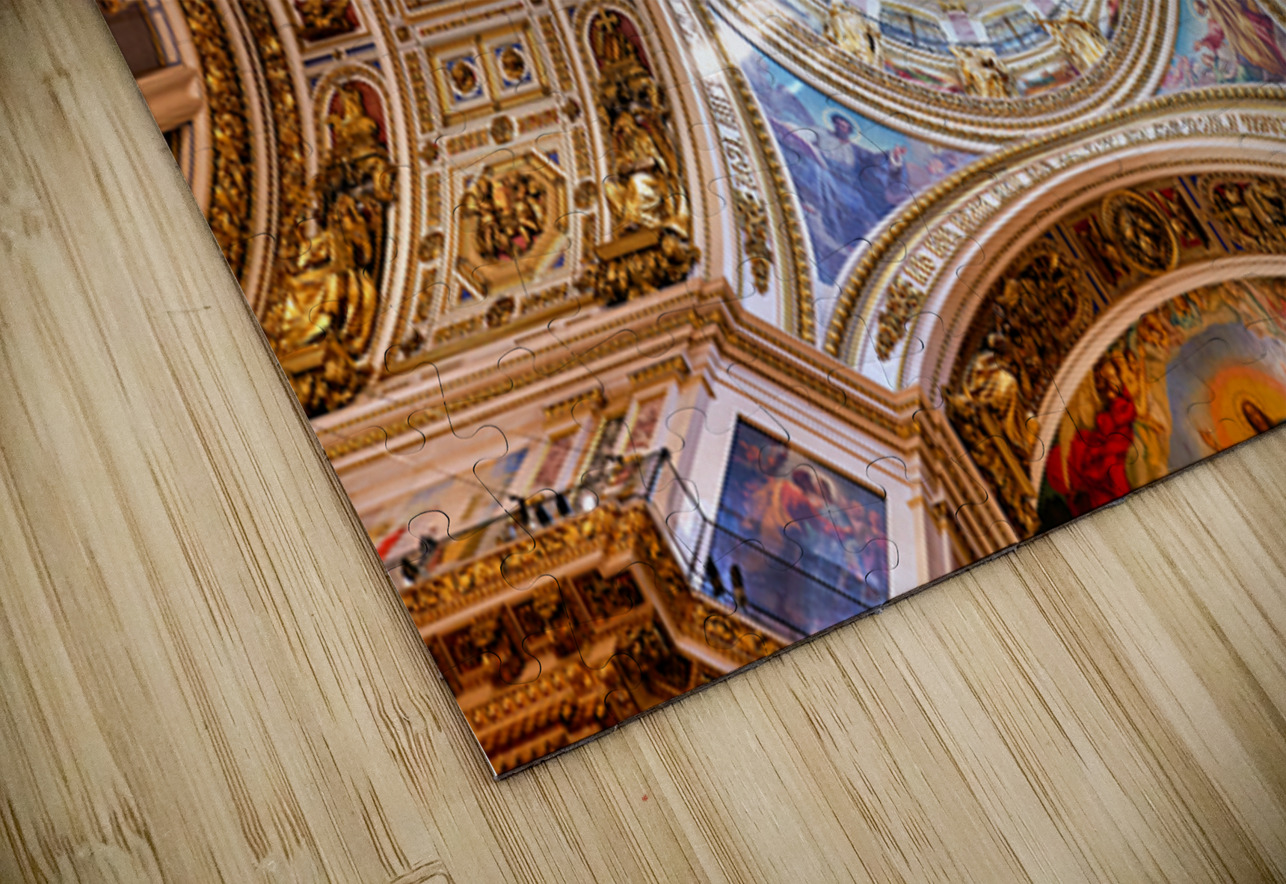 View of the ceiling at St. Isaacs Cathedral in Saint Petersburg Marco Brivio Puzzle