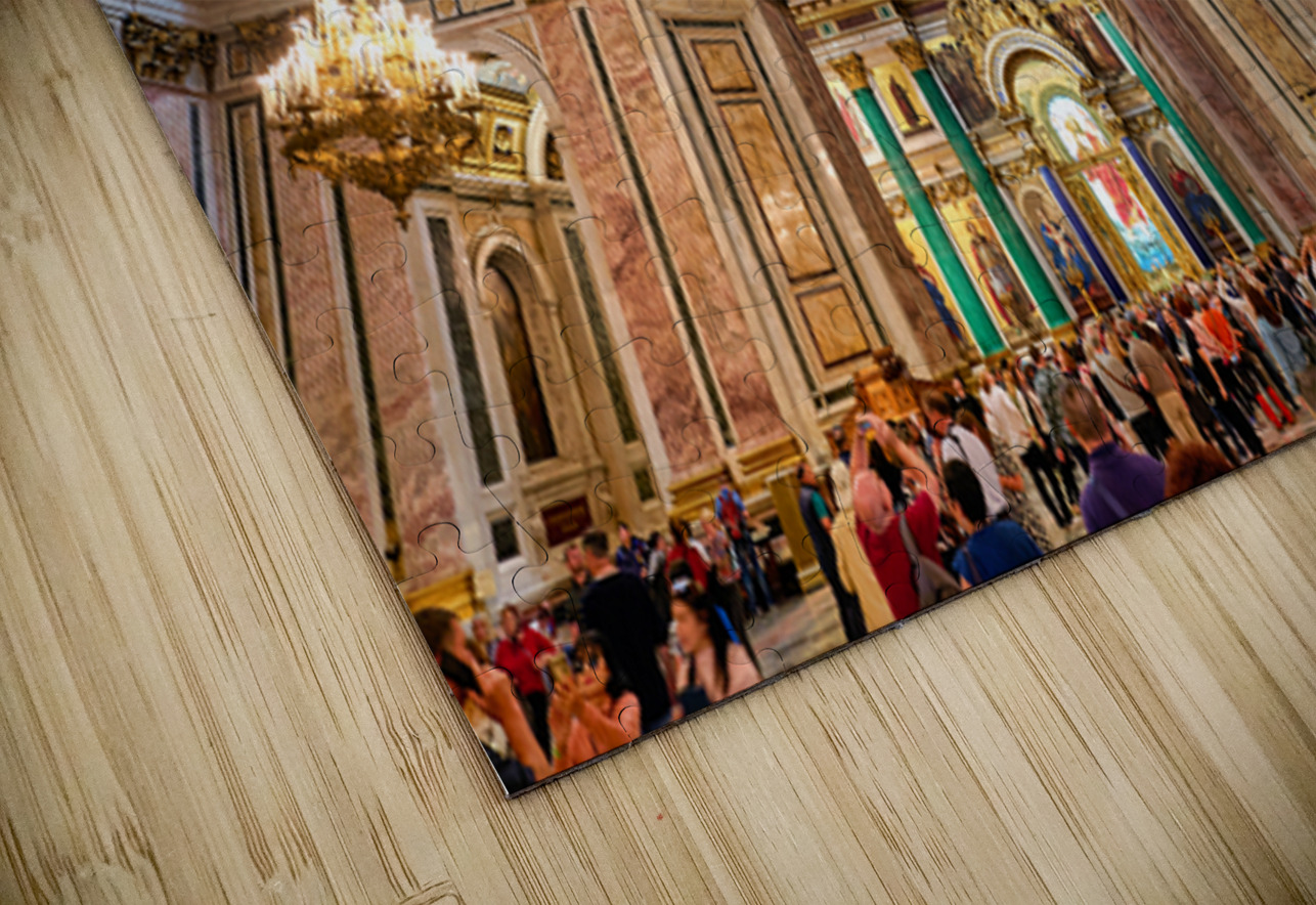 Visitors explore St. Isaacs Cathedral in St. Petersburg Marco Brivio Puzzle