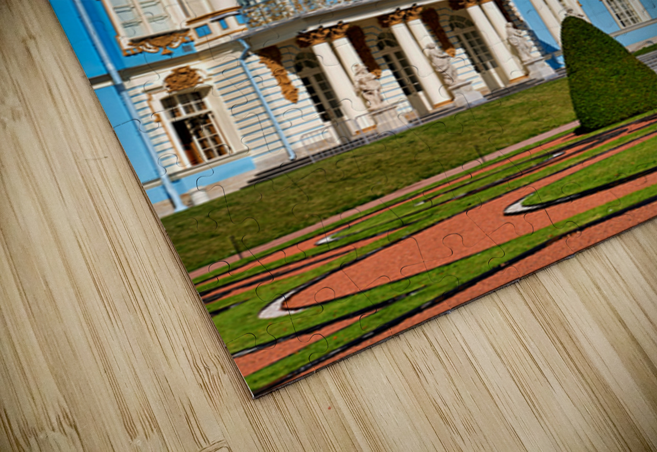 Catherine Palace in Saint Petersburg with blue facade and garden Marco Brivio Puzzle