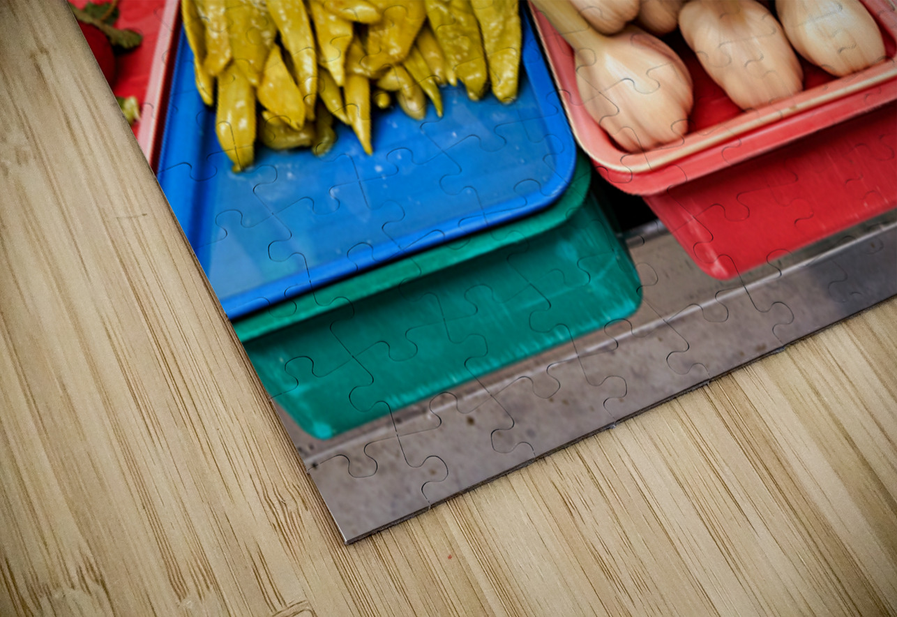 Fresh veggie stalls in Saint Petersburg Marco Brivio Puzzle