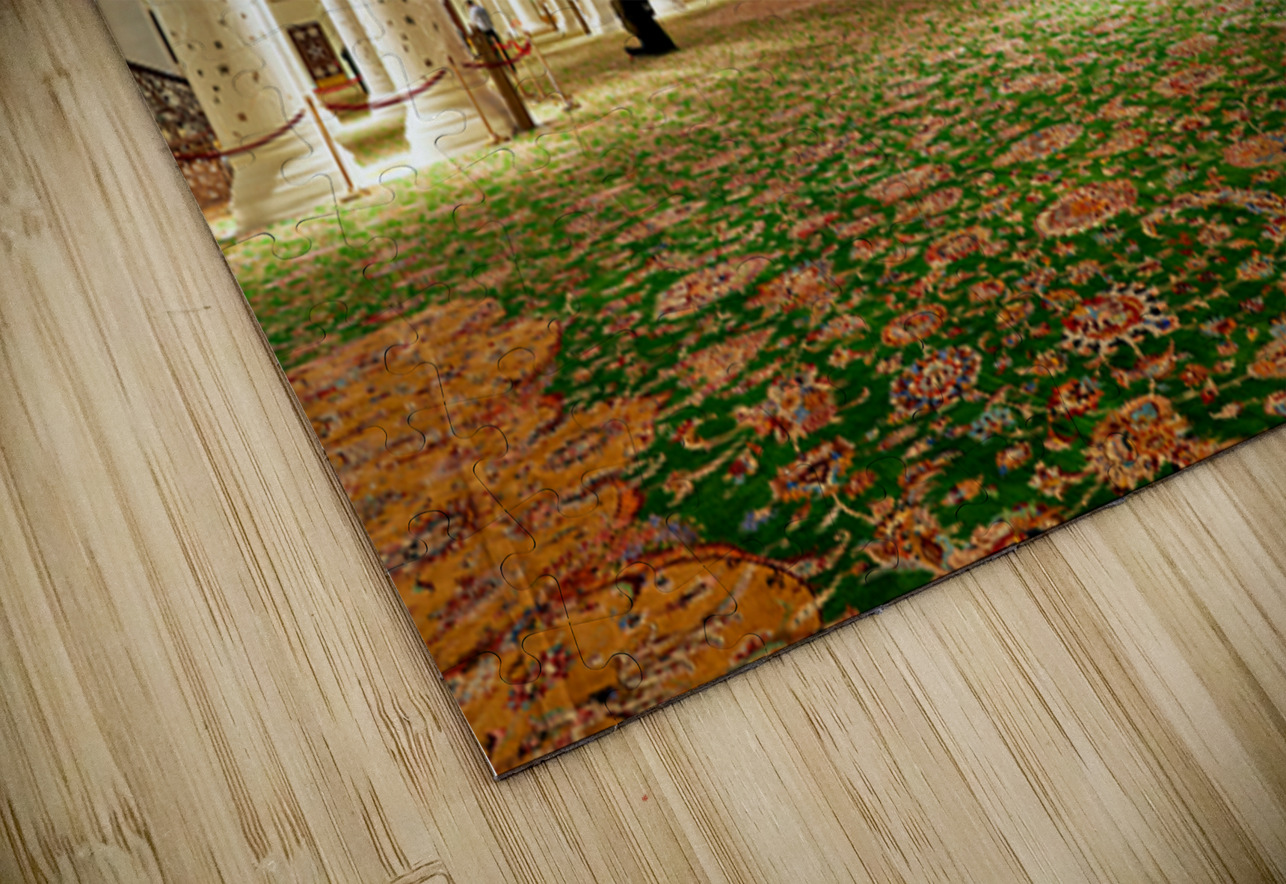 Visitors explore Sheikh Zayed Grand Mosque during evening hours Marco Brivio Puzzle