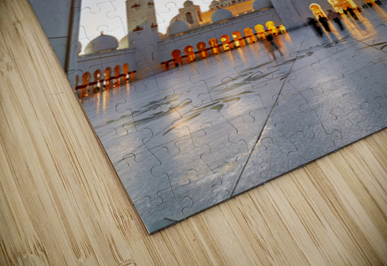 Visit to Sheikh Zayed Grand Mosque during evening light Marco Brivio Puzzle