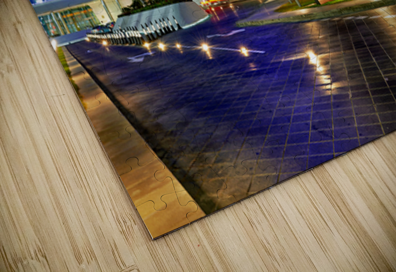 Explore W Abu Dhabi Yas Island at night in Abu Dhabi Marco Brivio Puzzle