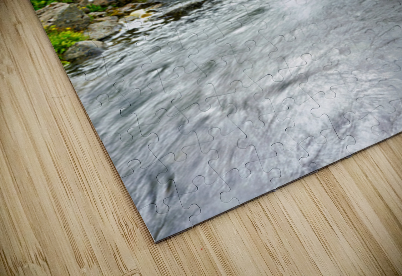 Gongumannafoss waterfall in Iceland with flowing water Marco Brivio Puzzle