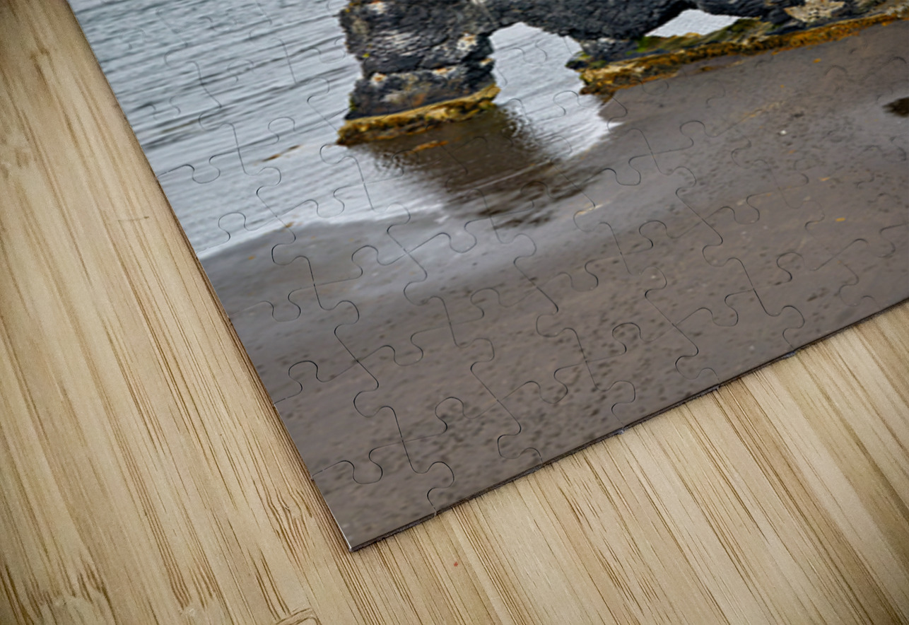 Hvitserkur rock formation in Iceland at low tide Marco Brivio Puzzle