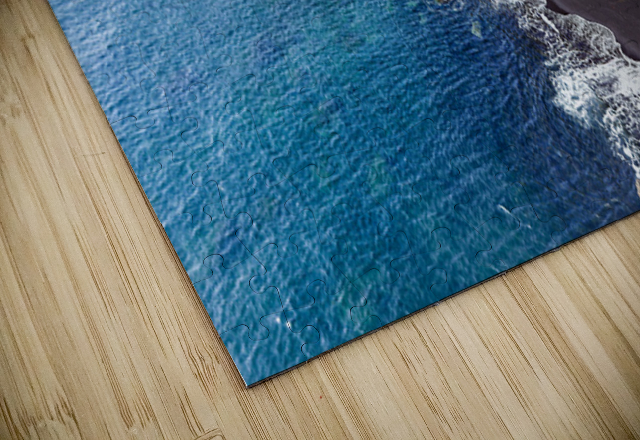 View of Arnarstapi cliffs and black sand beach in Iceland Marco Brivio Puzzle