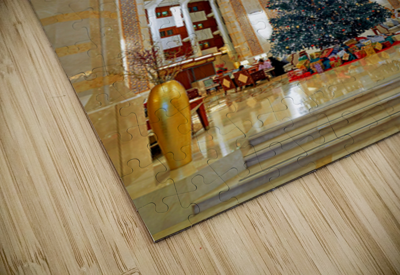 Luxury hotel features Christmas tree in Muscat Oman Marco Brivio Puzzle