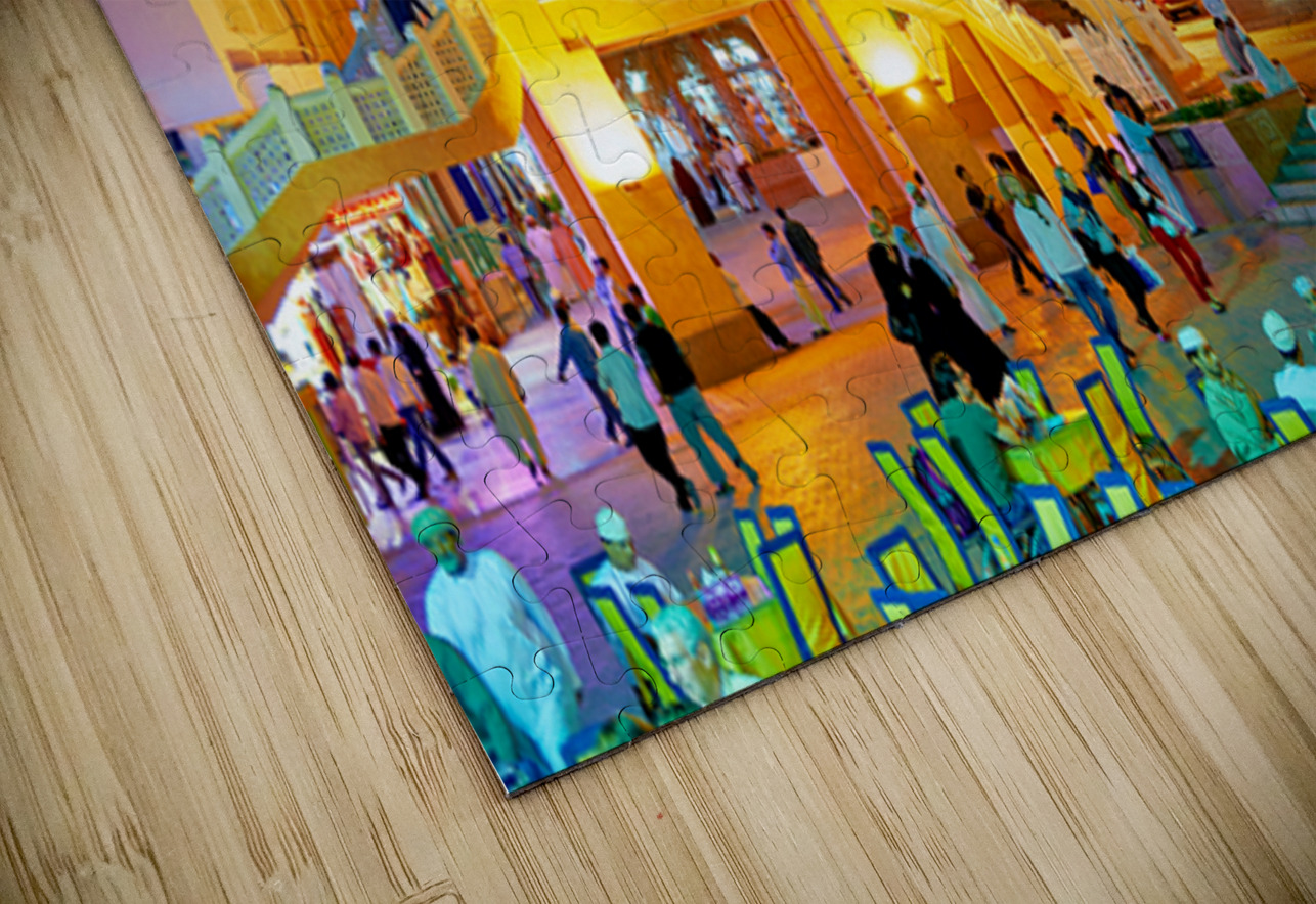 Waterfront view of Mutrah Souq in Muscat at sunset time Marco Brivio Puzzle