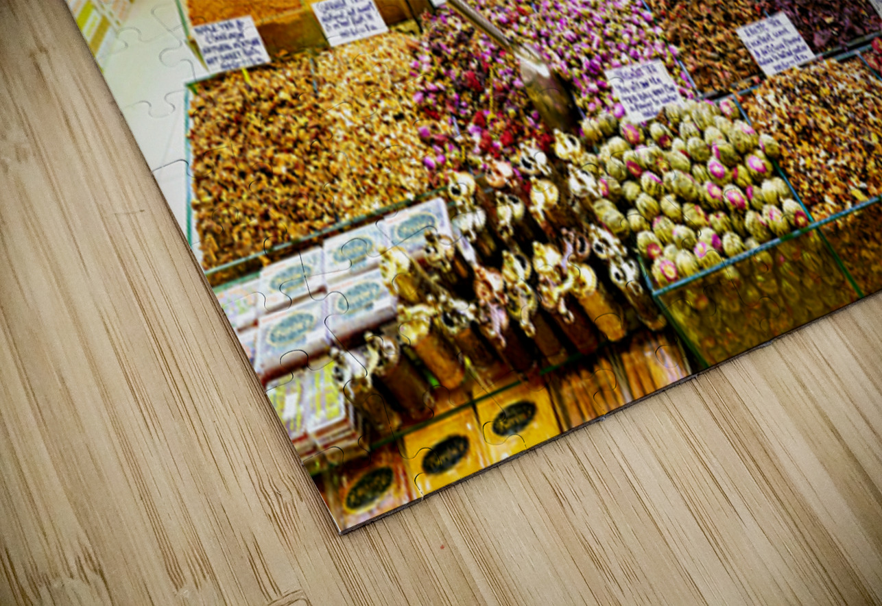 Discover many spices and oils in Istanbuls Grand Bazaar Marco Brivio Puzzle