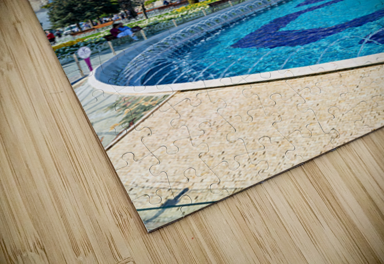 Visit to the Blue Mosque in Istanbul Turkey on a clear day Marco Brivio Puzzle