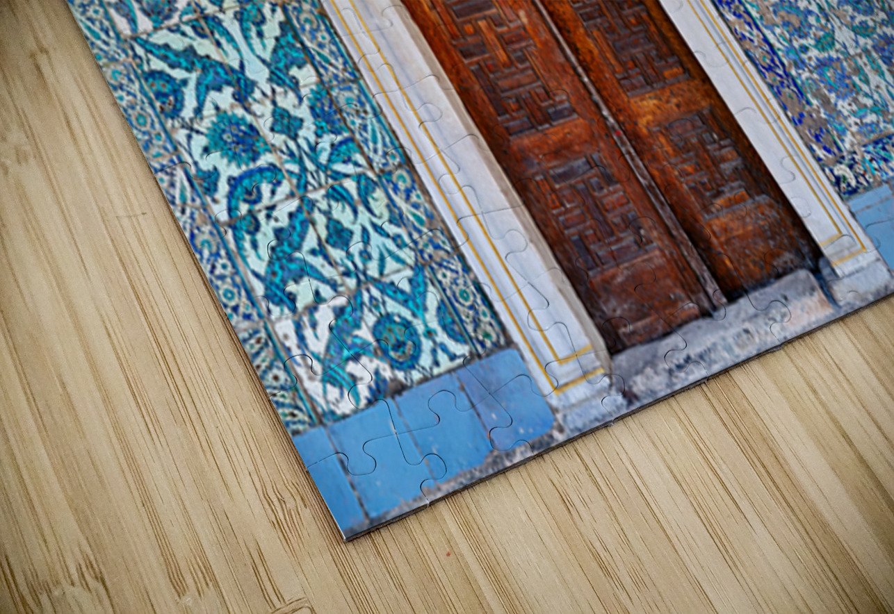 Exploring the tiled walls and wooden door at Topkapi Palace Marco Brivio Puzzle