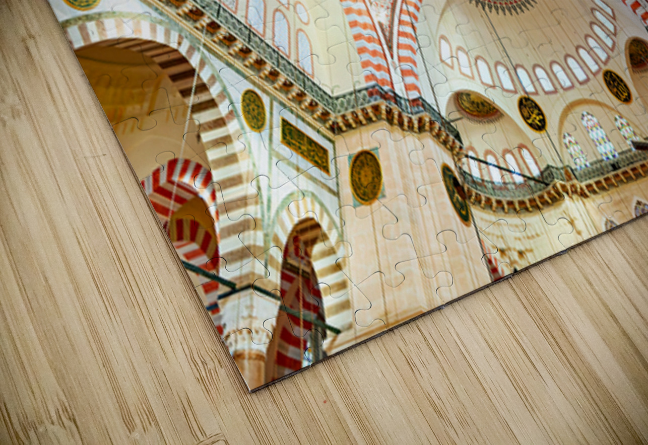 Visit to Suleymaniye Mosque in Istanbul Turkey on a sunny day Marco Brivio Puzzle