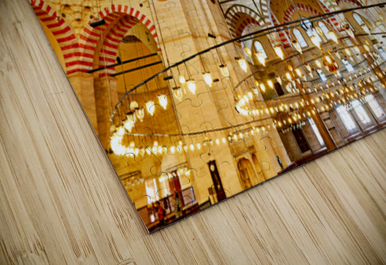 Ceiling light fixtures in Istanbuls Suleymaniye Mosque Marco Brivio Puzzle