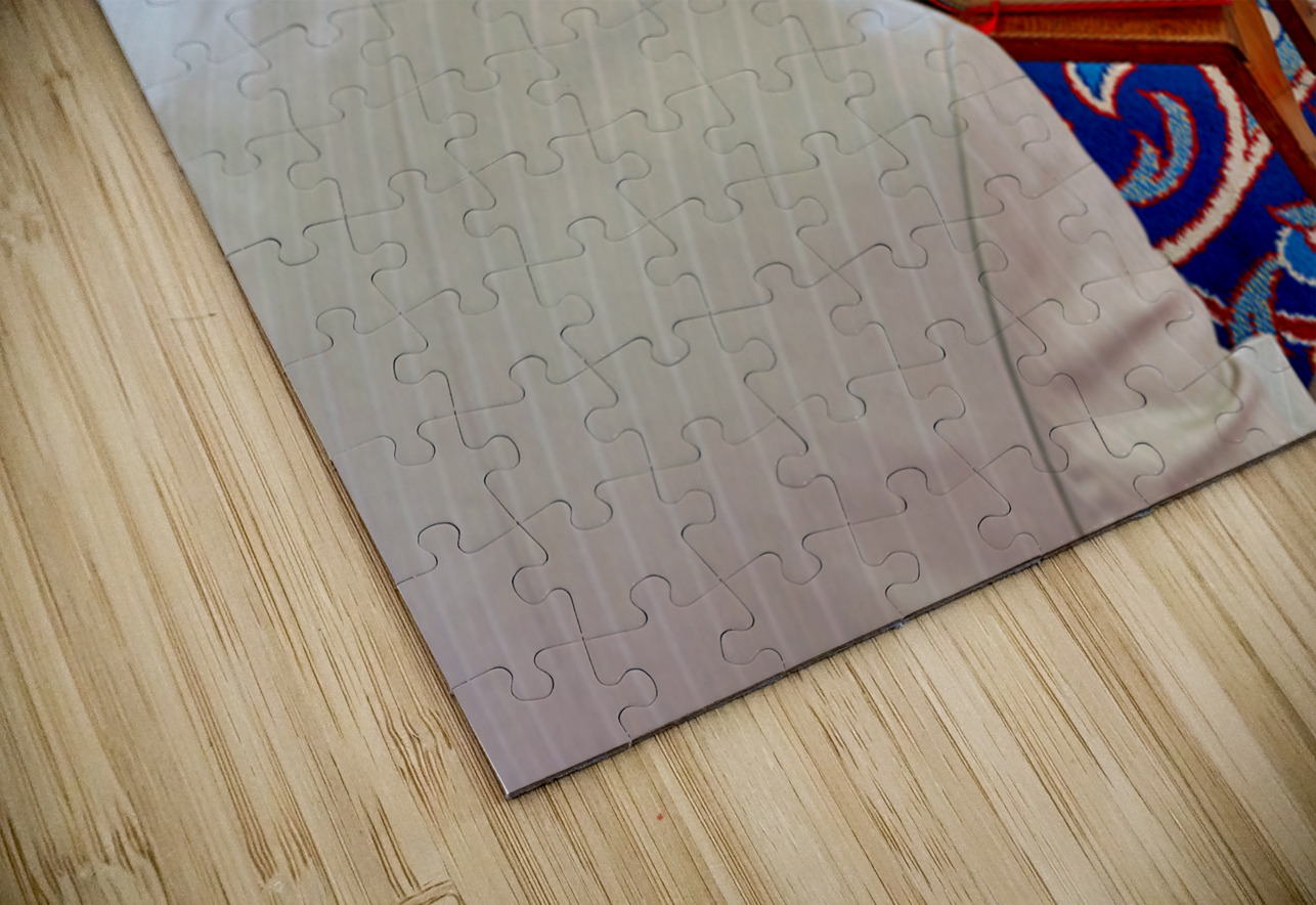 Man reading Quran inside Fatih Mosque in Istanbul Turkey Marco Brivio Puzzle