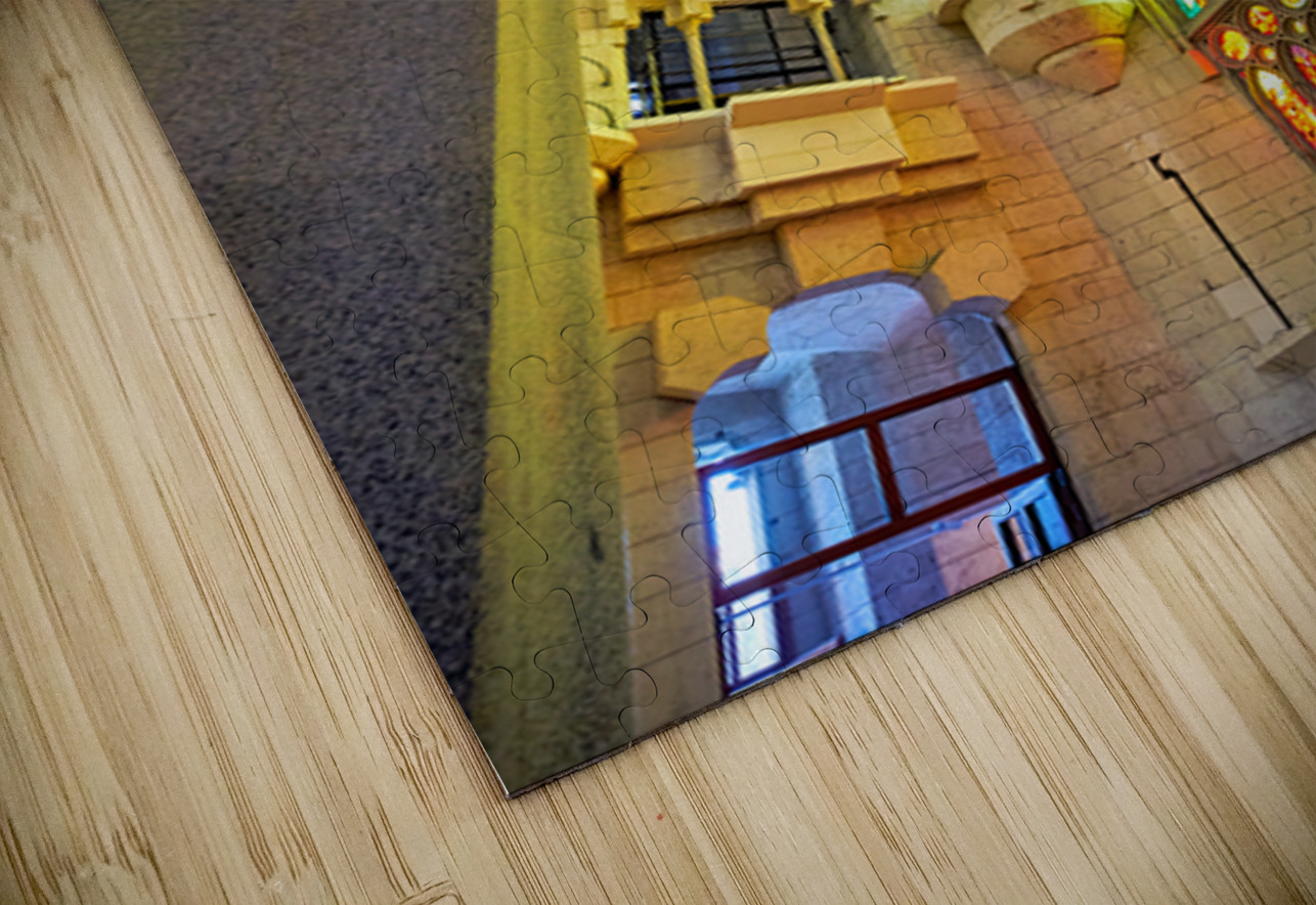 View of colorful windows inside Basílica de la Sagrada Família Marco Brivio Puzzle