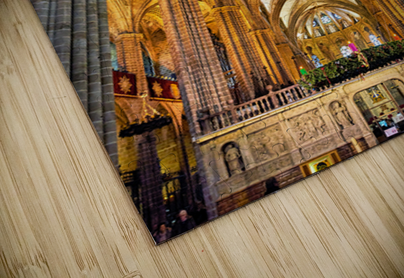 Historic view of the Cathedral of the Holy Cross in Barcelona Marco Brivio Puzzle