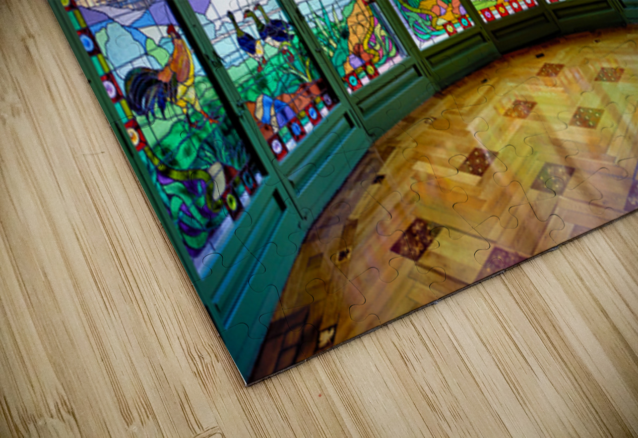 Stained glass windows at Casa Lleo Morera in Barcelona Marco Brivio Puzzle