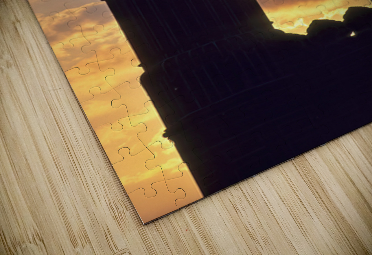 Badshahi mosque towers at sunset in Lahore Marco Brivio Puzzle