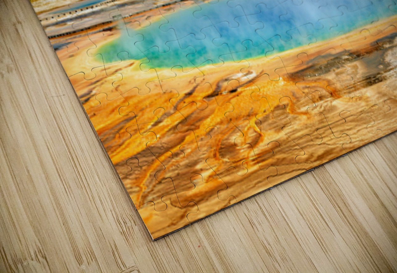 Exploring grand prismatic spring in yellowstone national park Marco Brivio Puzzle