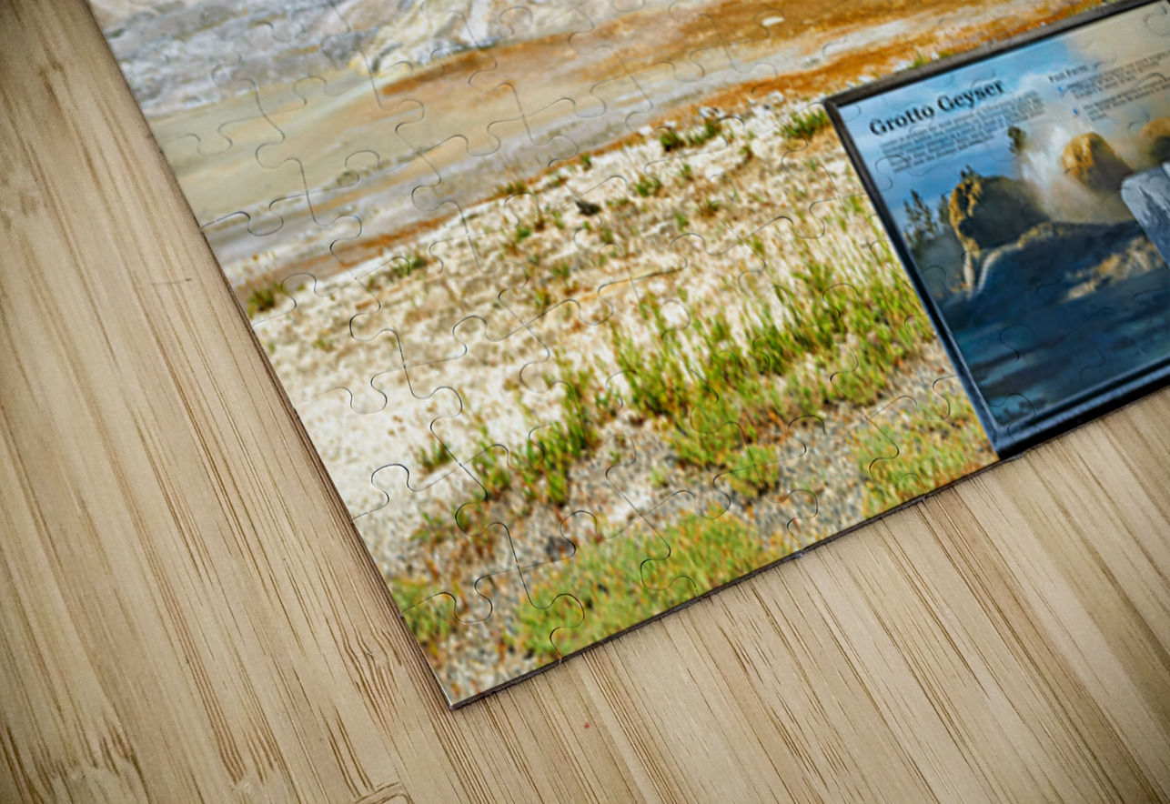 Grotto Geyser erupts in Yellowstone National Park Marco Brivio Puzzle