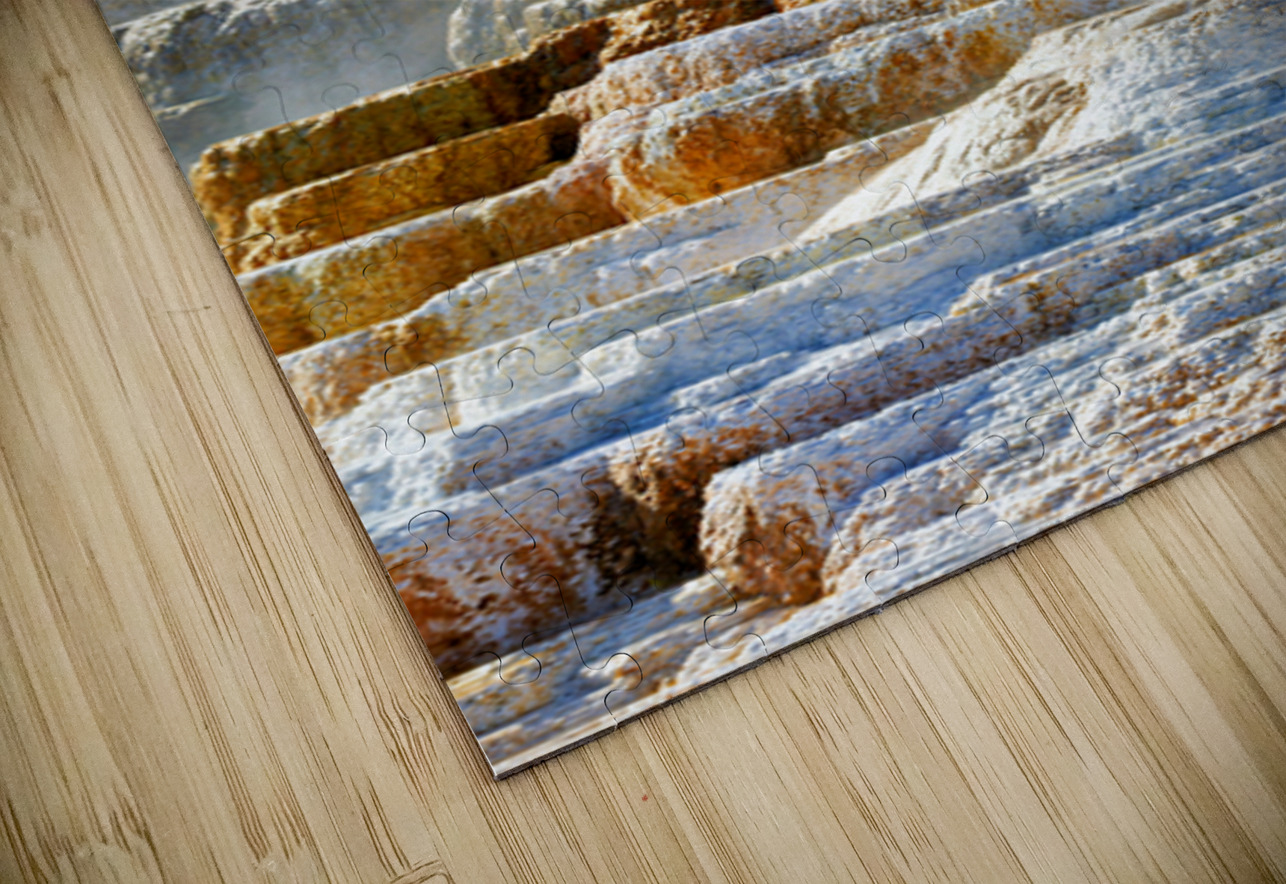 Mound Spring and Jupiter Terrace display geothermal features Marco Brivio Puzzle