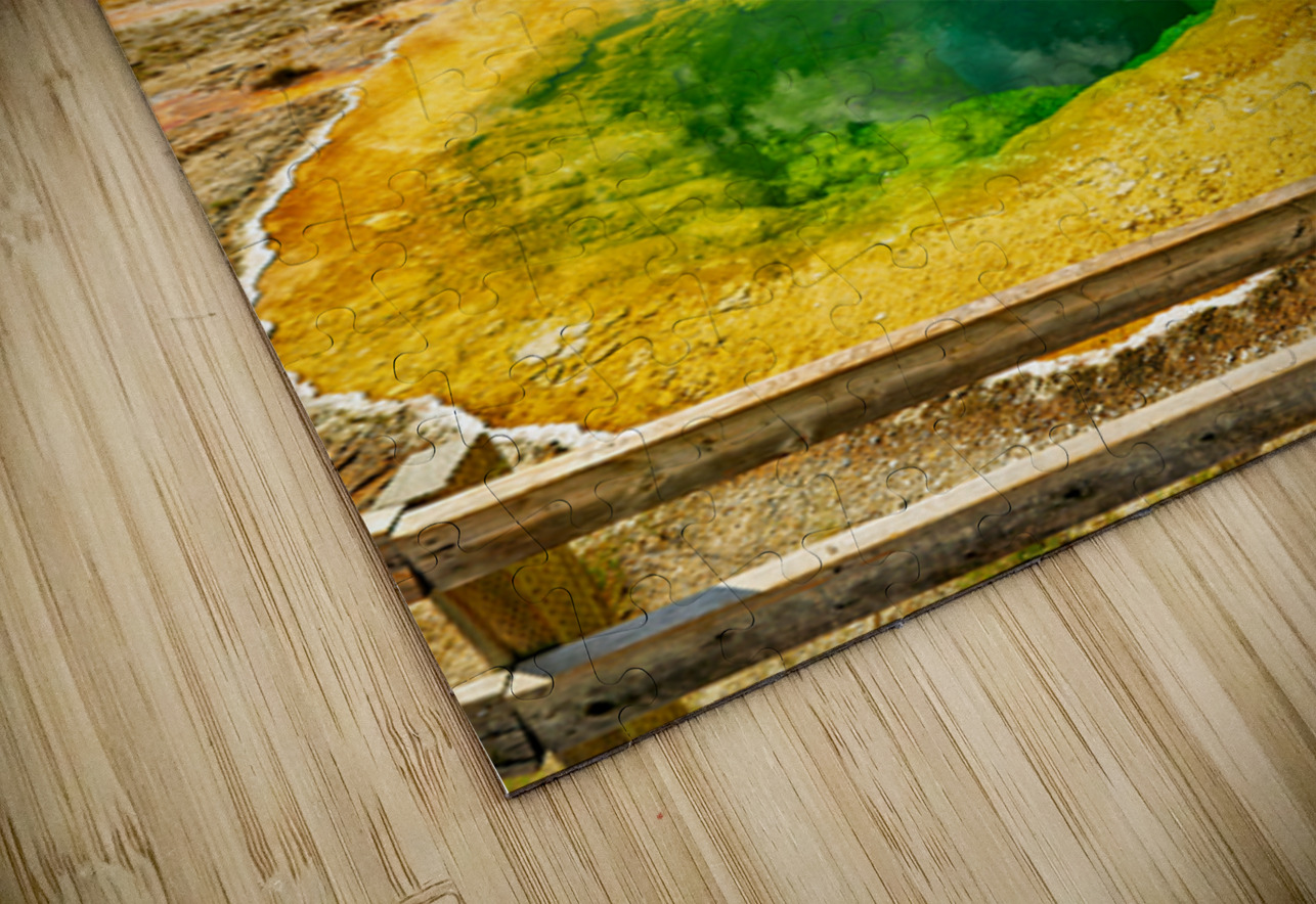 Morning Glory Pool shows colors at Yellowstone National Park Marco Brivio Puzzle