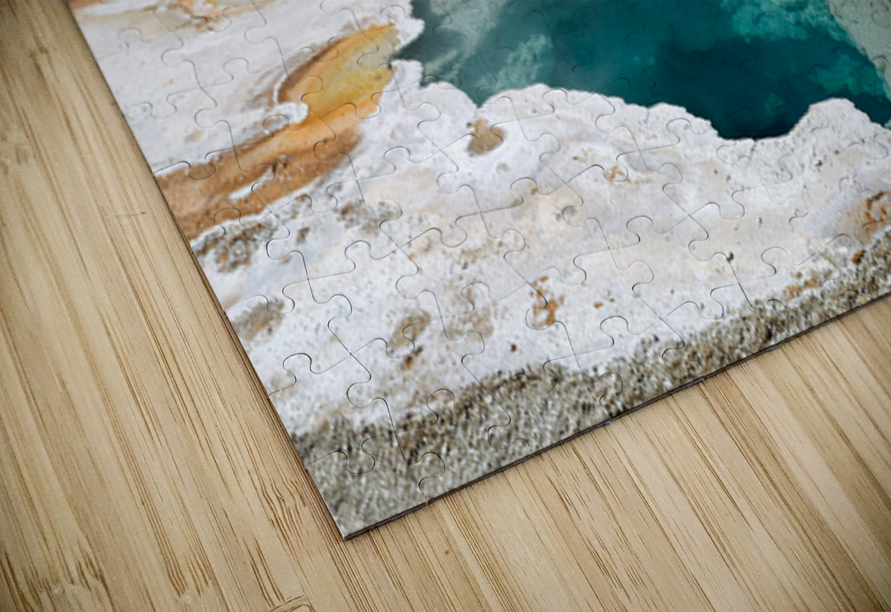 Heart Spring in Yellowstone National Park with blue water Marco Brivio Puzzle