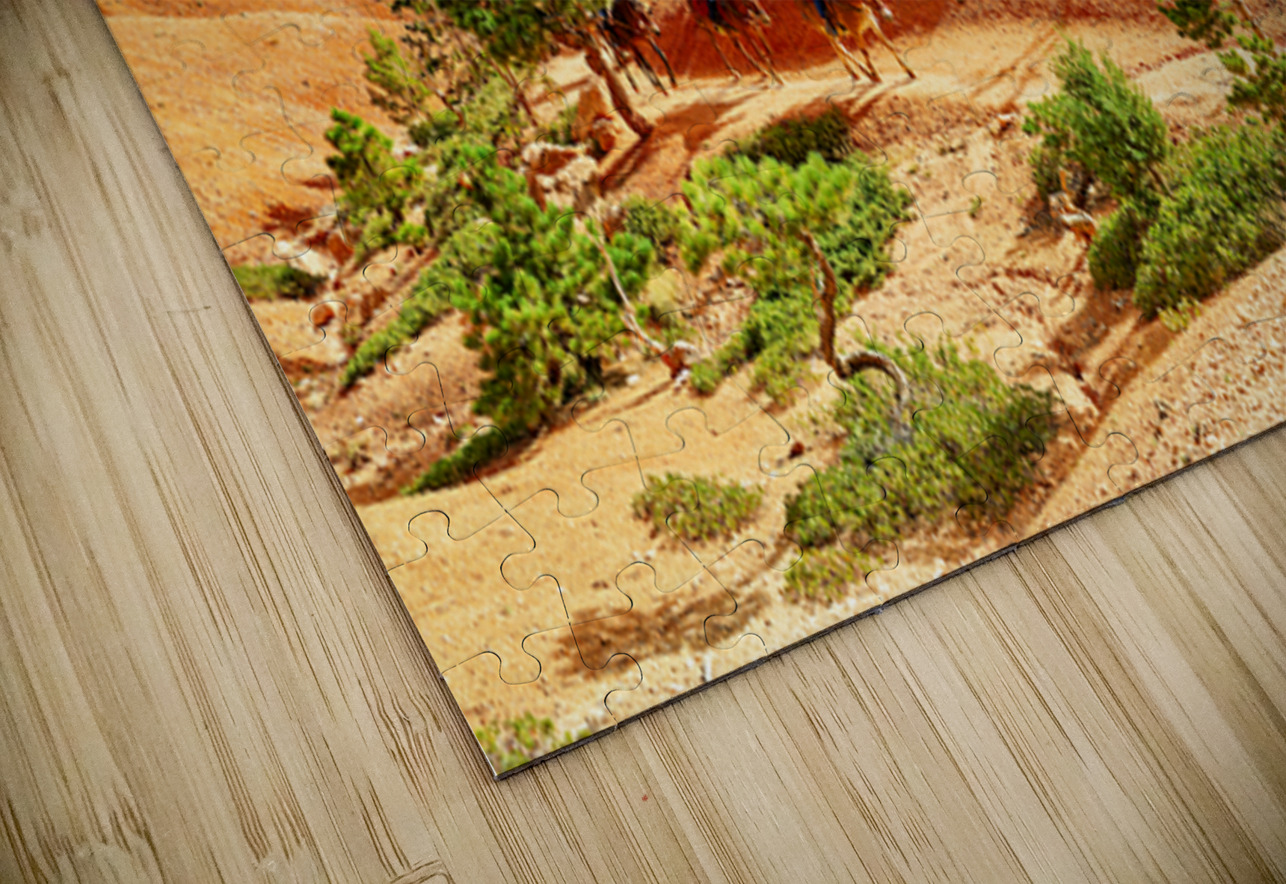Horseback trip in Queens Garden at Bryce Canyon National Park Marco Brivio Puzzle