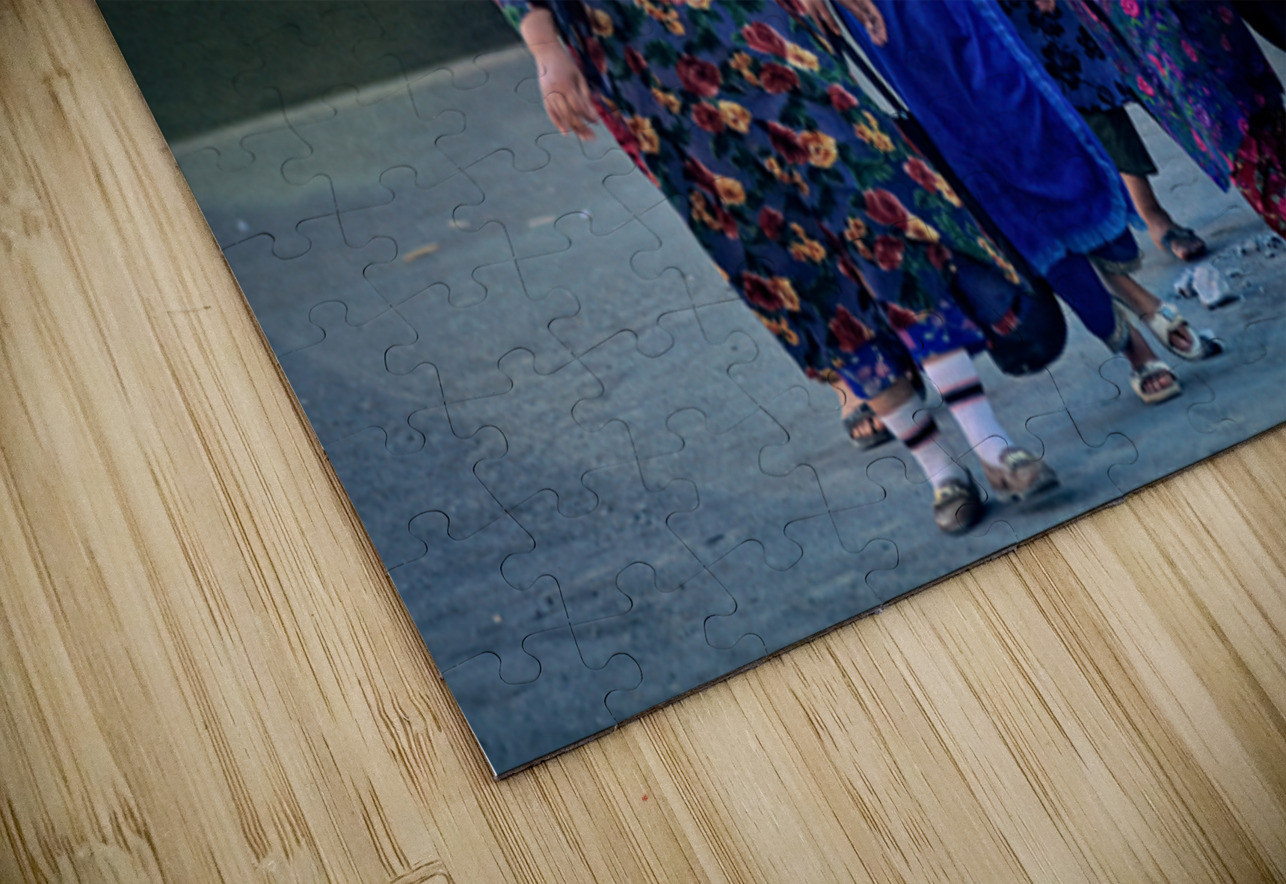 Women stroll through Khivas streets with tradition Marco Brivio Puzzle