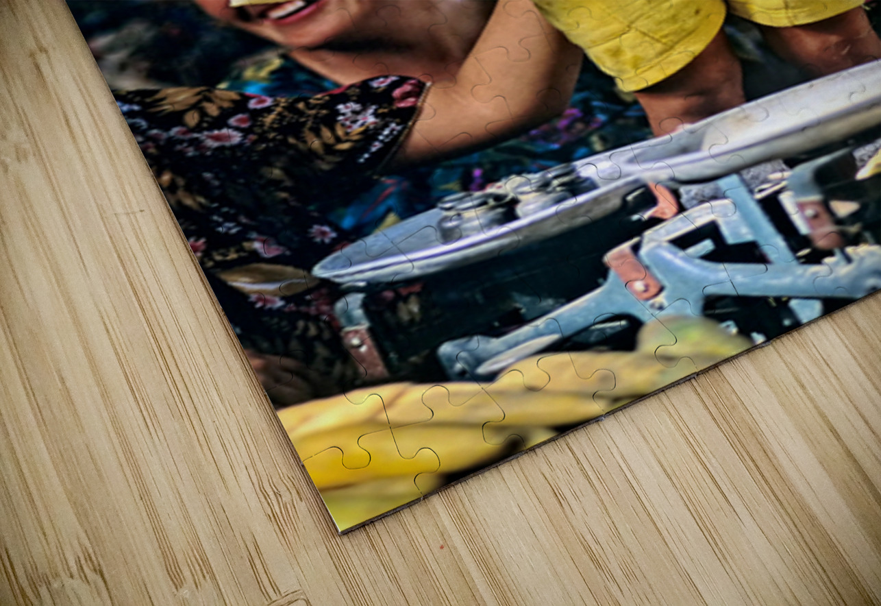 Kid stands at vegetable market in Samarkand Uzbekistan Marco Brivio Puzzle