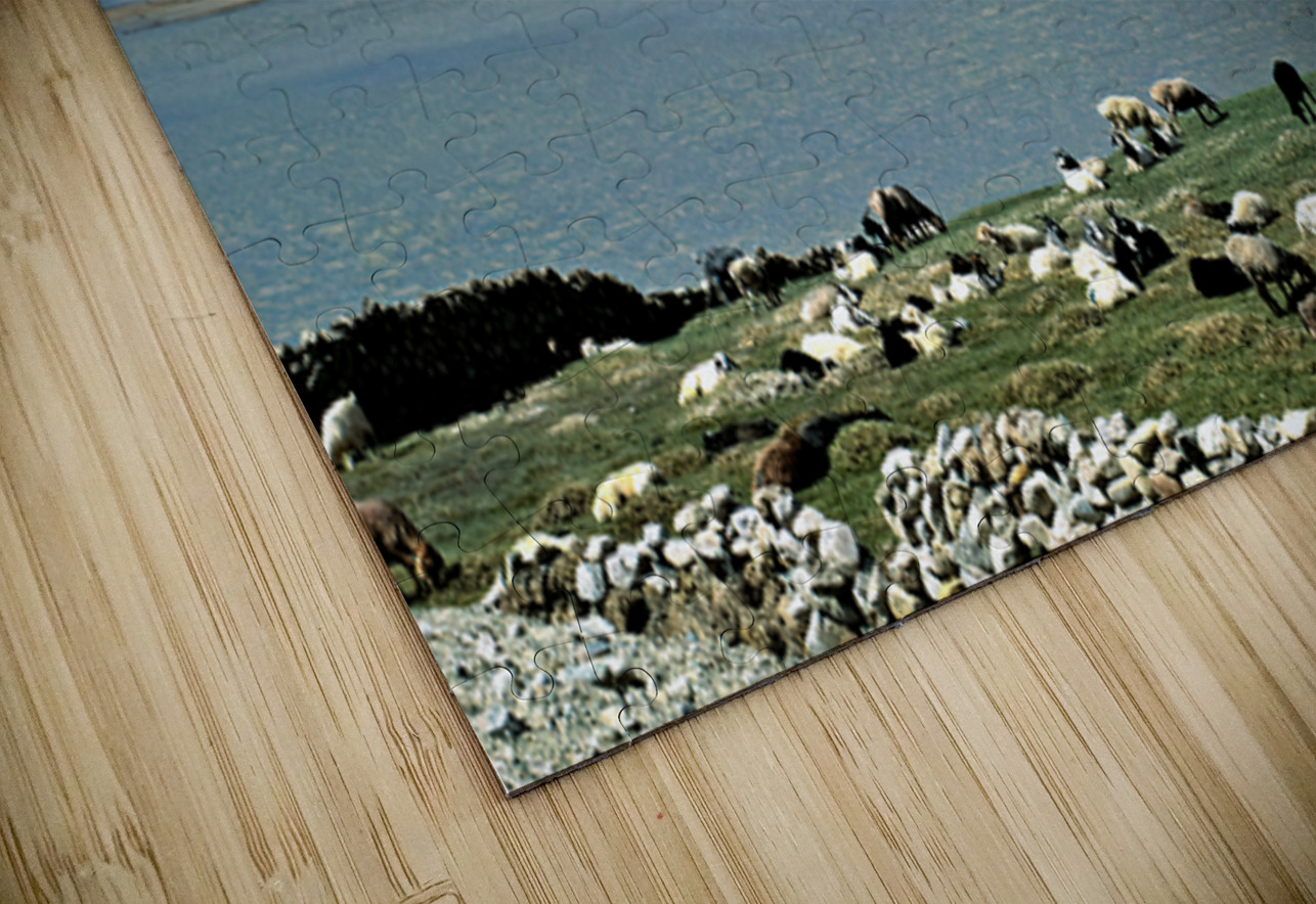 Mountains and livestock in Uzbekistan landscape Marco Brivio Puzzle