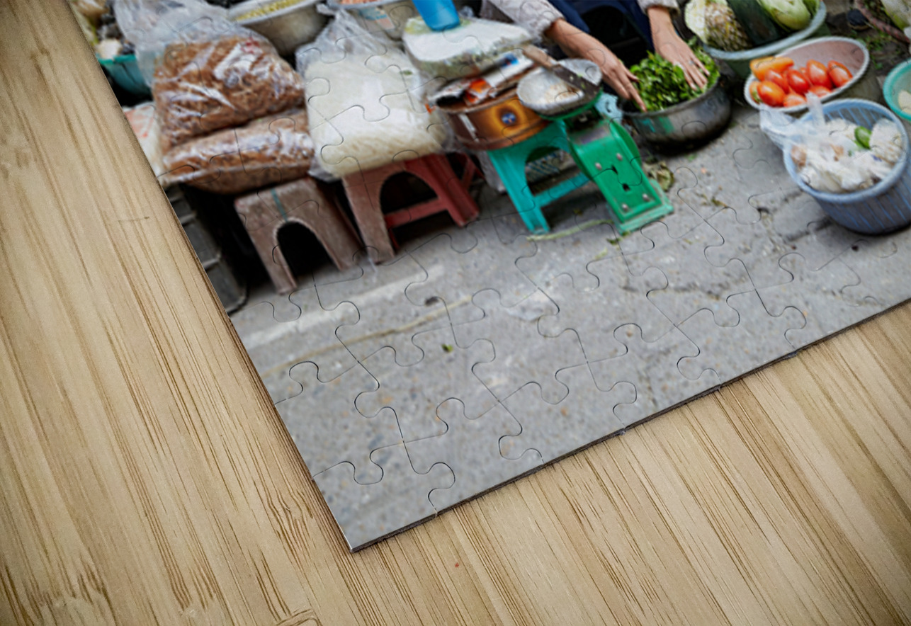 Women selling fresh vegetables in Hanoi market Marco Brivio Puzzle