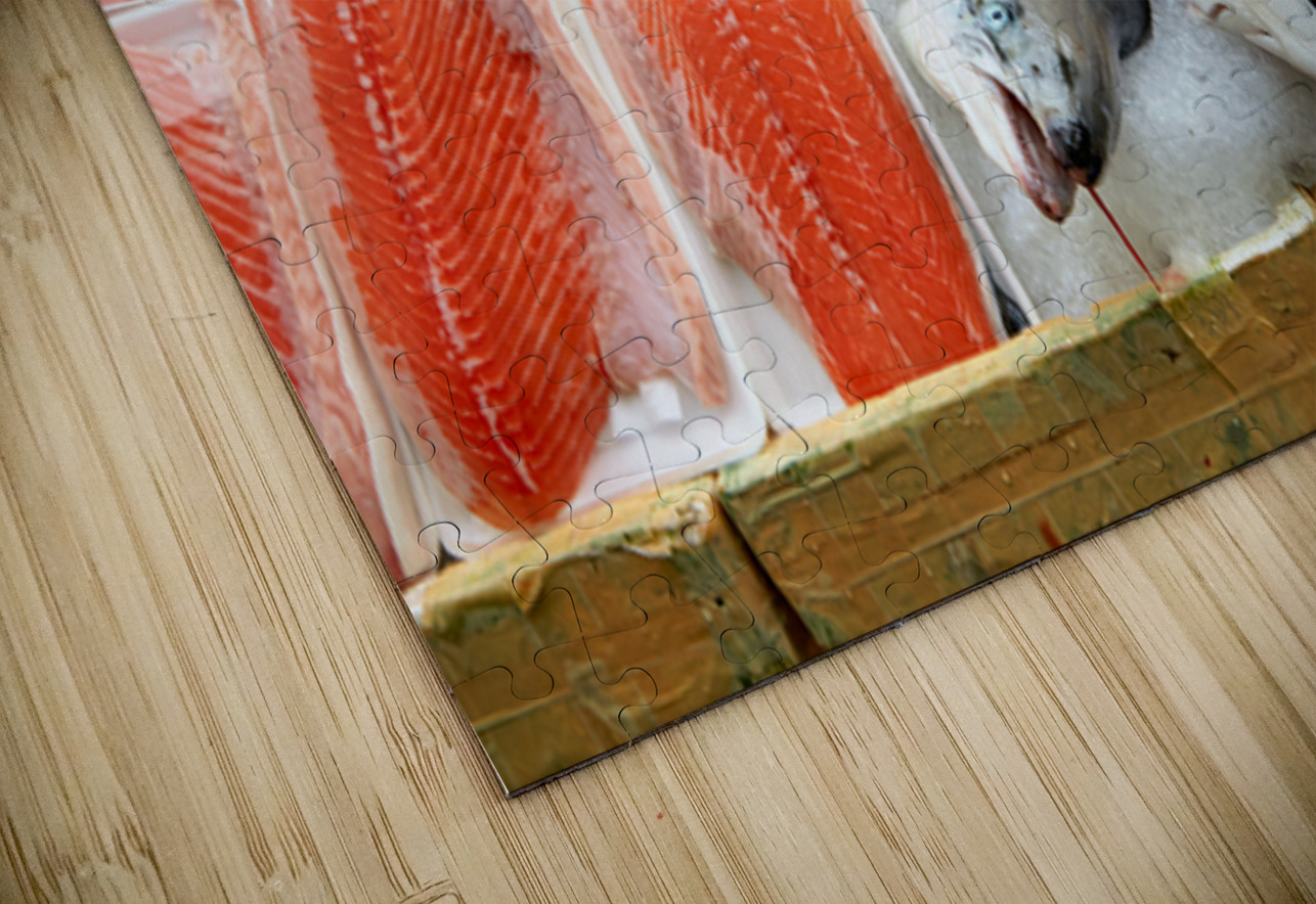 Market scene in Ho Chi Minh with fresh seafood for sale Marco Brivio Puzzle