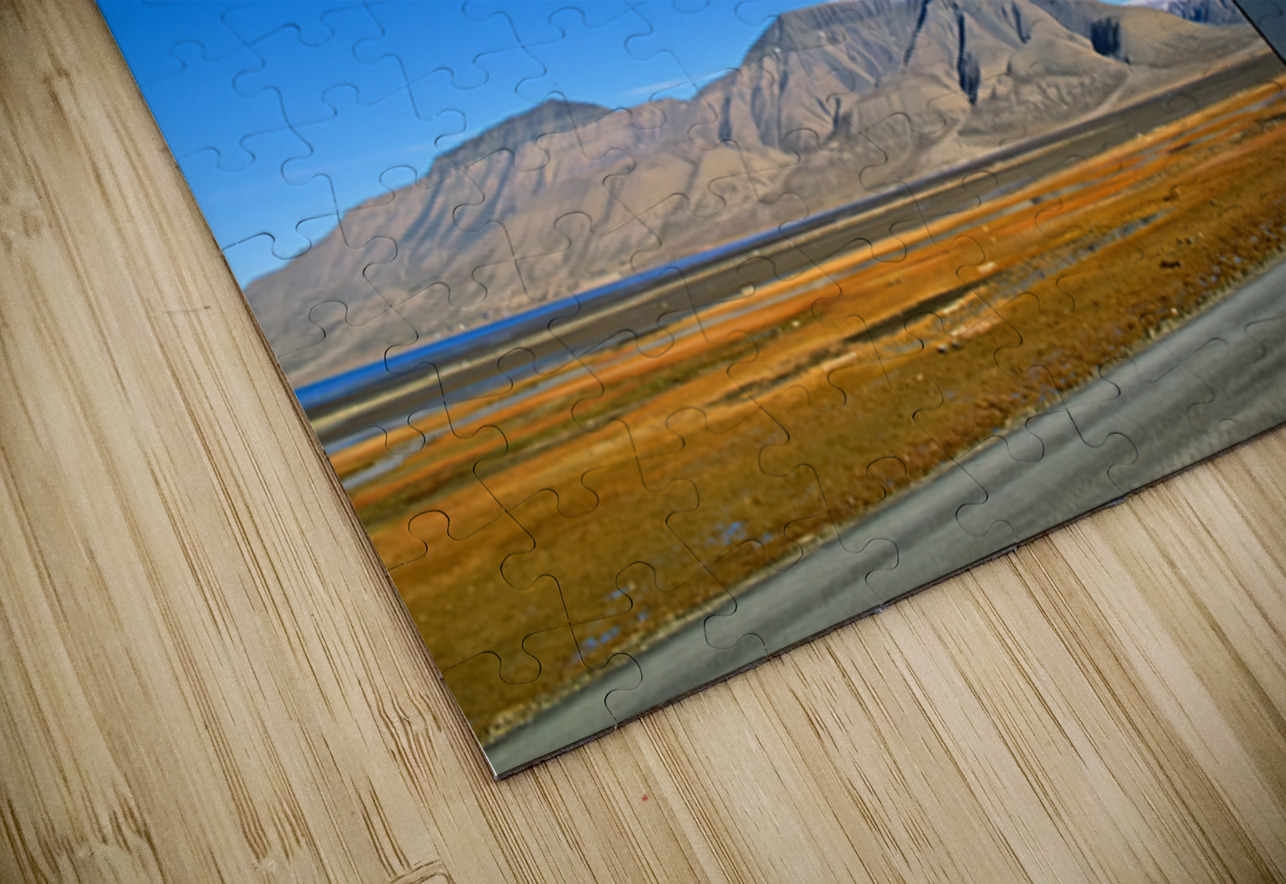 Warning sign for polar bears in Longyearbyen Svalbard Marco Brivio Puzzle