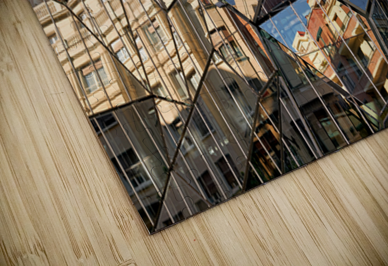 Modern building reflects city life in Bilbao Spain Marco Brivio Puzzle