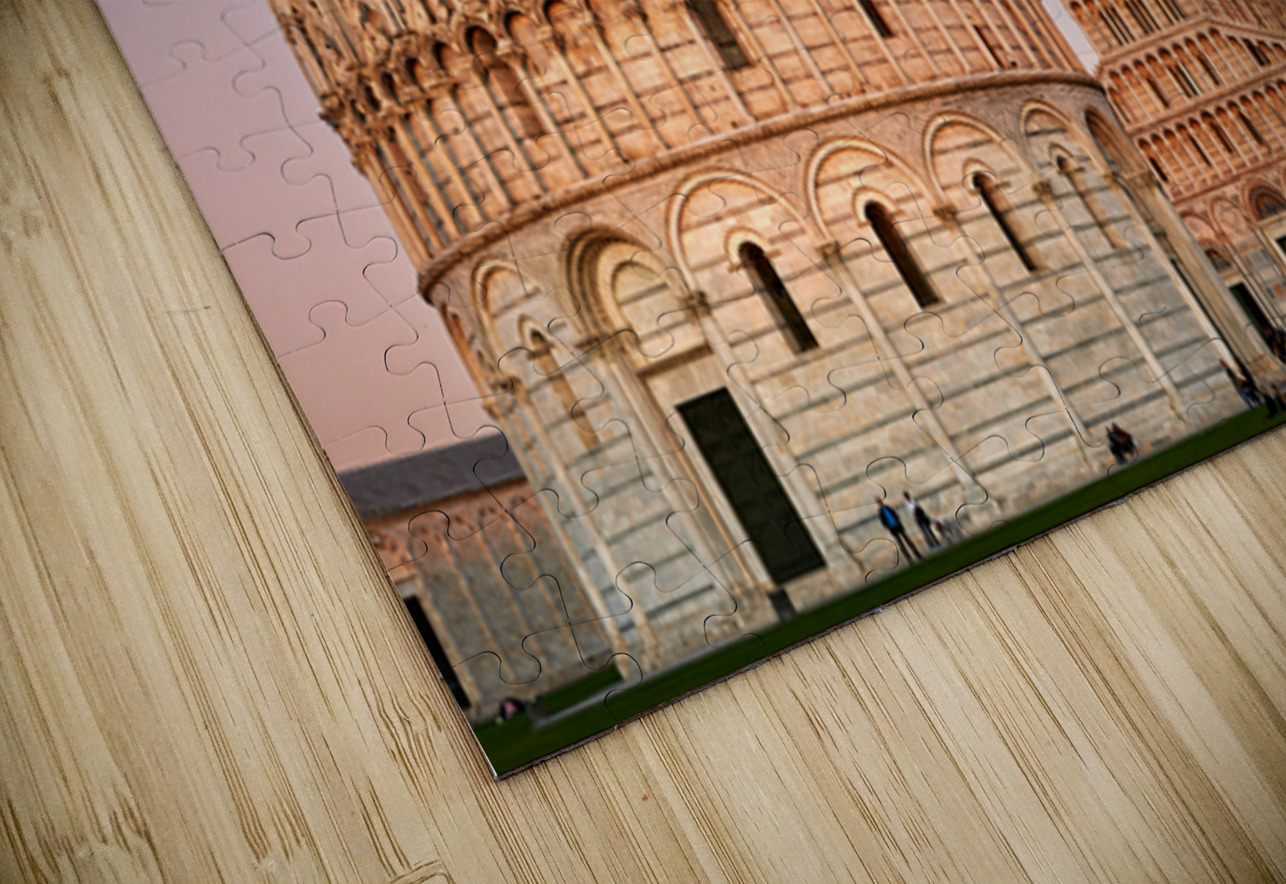 Pisa Tuscany landmarks at sunset in Square of Miracles Marco Brivio Puzzle