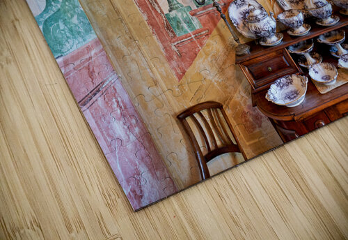 Vicenza Veneto Italy. The interiors of the Villa Valmarana ai Nani frescoed  by Giambattista and Giandomenico Tiepolo Marco Brivio puzzle