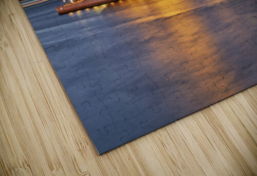 Sydney Opera House illuminated at dusk with harbor reflections. Marco Brivio puzzle