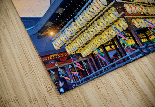 Yasaka shrine in Kyoto with lanterns during sunset Marco Brivio puzzle