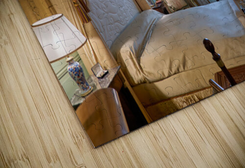 Details of a bedroom in Cheverny Chateau in Loire Valley of Fran Marco Brivio puzzle