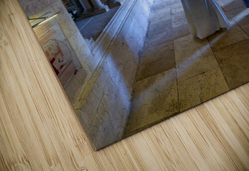 Nuns walk in the cloister of Vezelay Abbey in Bourgogne France Marco Brivio puzzle
