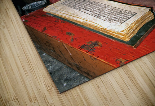 Monks read sacred texts in a Tibetan temple at night Marco Brivio puzzle