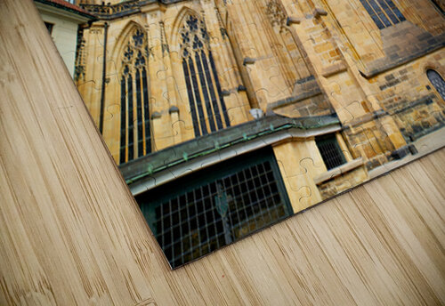 Ornate St. Vitus Cathedral facade against a blue sky. Marco Brivio puzzle