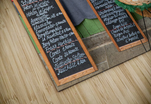 Cheese display at Viktualienmarkt in Munich Bavaria Germany Marco Brivio puzzle