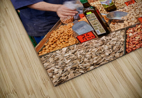 Market scene in Mahane Yehuda in Jerusalem during busy shopping  Marco Brivio puzzle