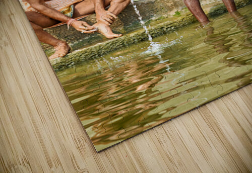 Sacred ablutions at the Ganges river in Varanasi Uttar Pradesh Marco Brivio puzzle