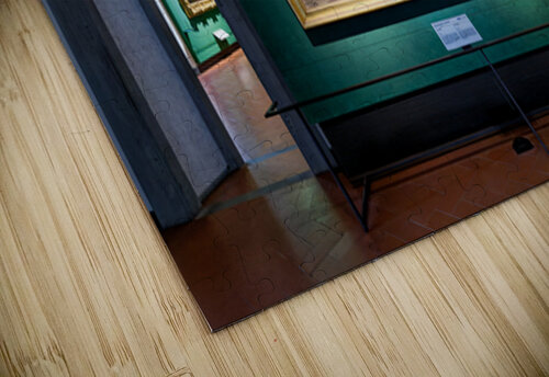 Artwork display in Uffizi Gallery featuring Veroneses Annunciat Marco Brivio puzzle