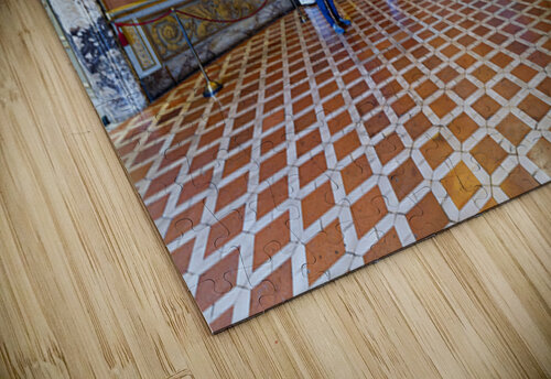 Visitors explore the Palatine Gallery inside Palazzo Pitti in Fl Marco Brivio puzzle