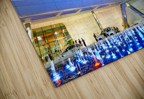 Visitors explore the W Abu Dhabi Yas Island hotel at night Marco Brivio puzzle