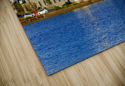 Lutheran Free Church near Lake Tjornin in Reykjavik Iceland Marco Brivio puzzle